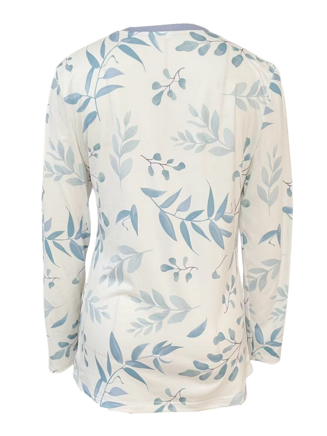 Femke - Casual T-shirt with Leaf Print and Long Sleeves | Spring &amp; Fall | Women's Fashion