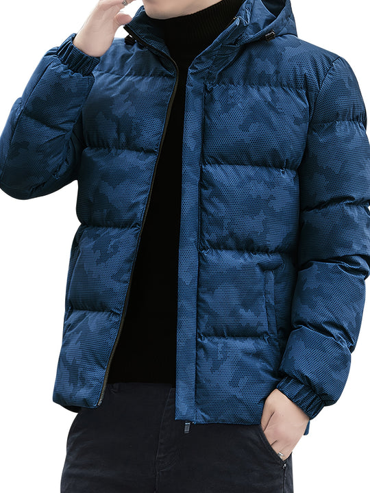 Sven - Men's Camouflage Winter Jacket with Hood