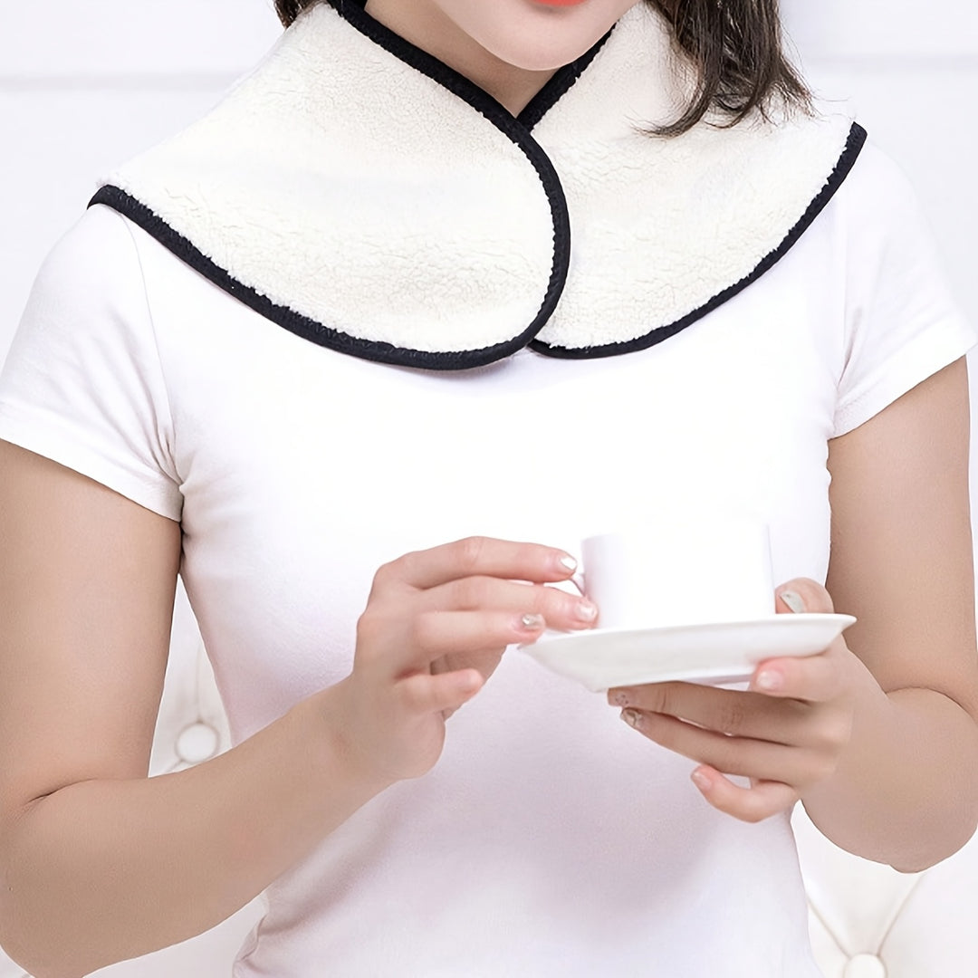 Lotte - Elegant Winter Neckwarmer made of Faux Lambskin Velvet