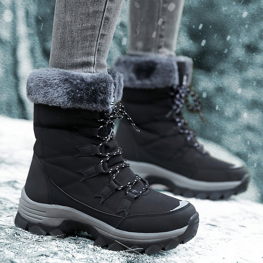 Marit - Waterproof Insulated Snow Boots with Faux Fur