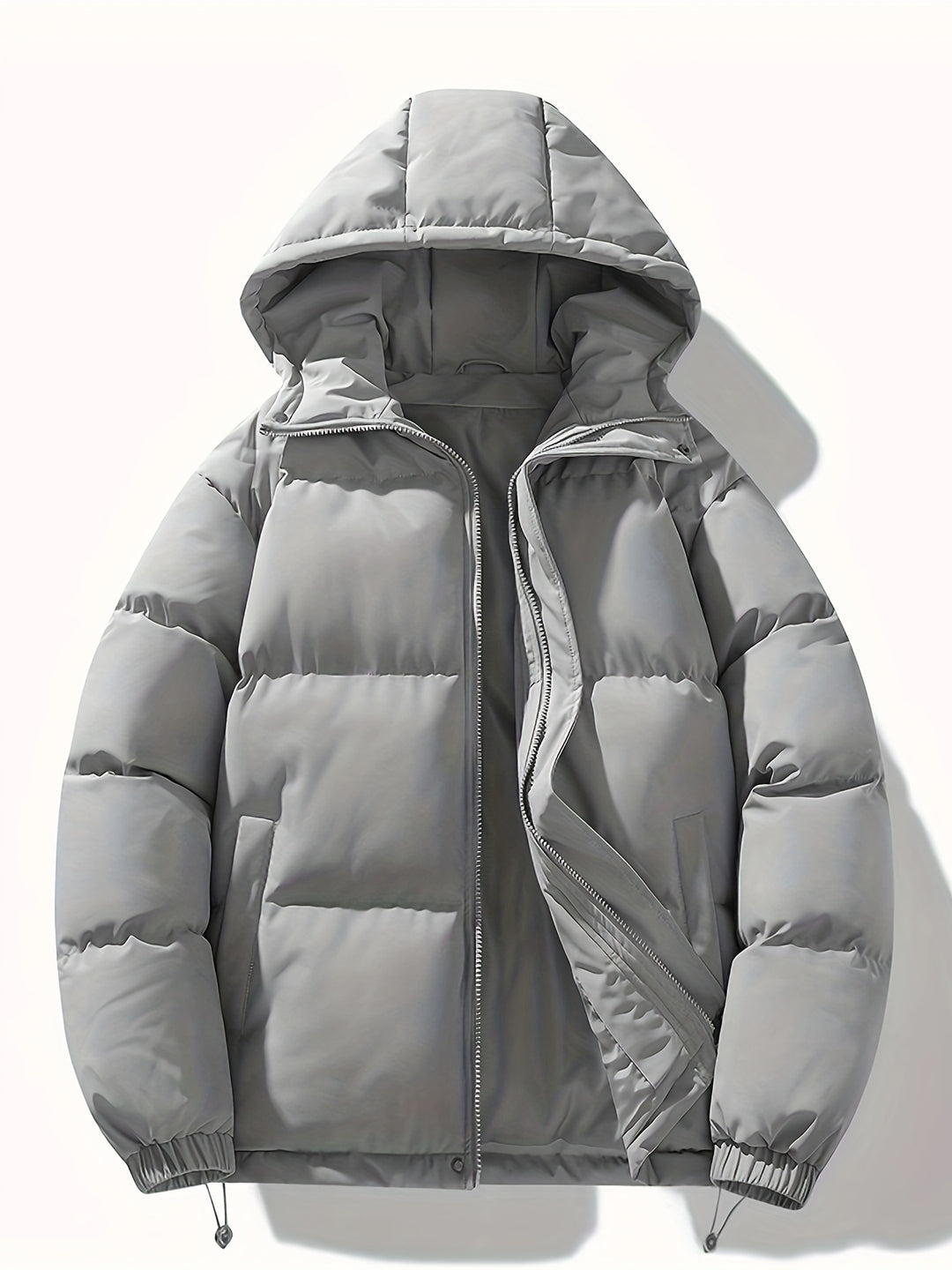 Lars - Men's Puffer Jacket With Hood And Drawstring