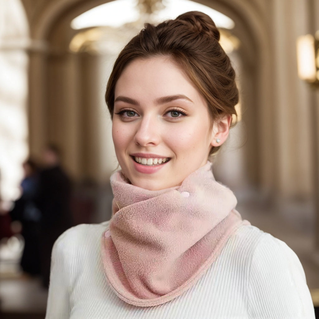 Elvira - Elegant Knitted Scarf with Fleece Lining for Warmth and Comfort