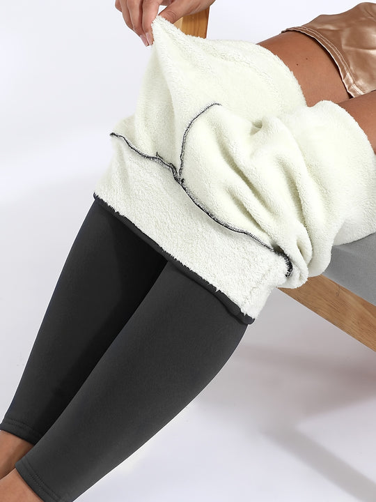 Sanne - Winter Fleece Hoge Taille Sport Leggings | Warme Casual Activewear voor Dames