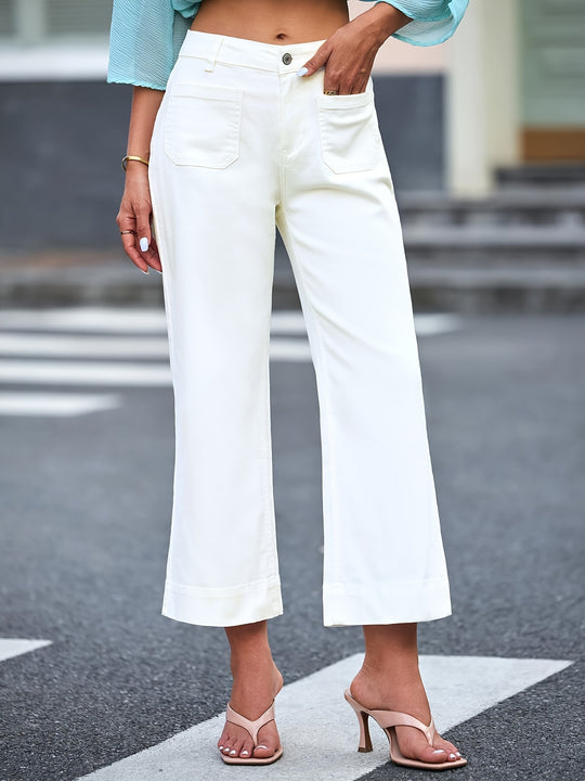 Sophie - Casual Cropped Jeans With Straight Legs