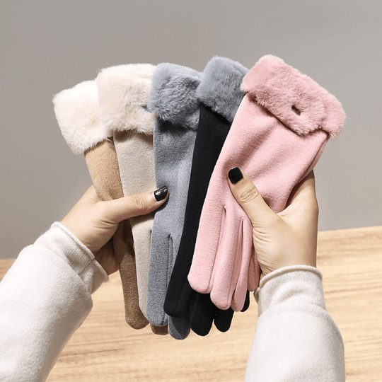 Lotte - Warm Velvet Women's Gloves Touchscreen