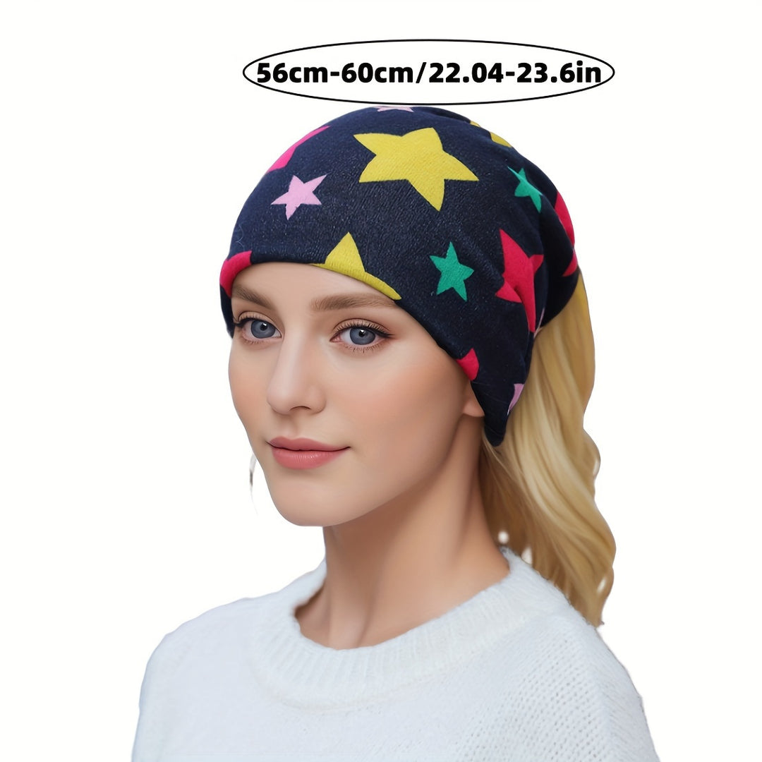 Yasmine - Stretchy Gebreide Beanie en Nekwarmer Set