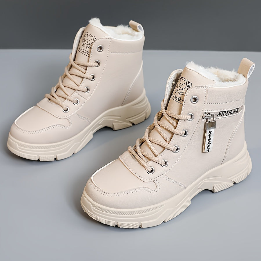 Evelien - Casual Winter Platform Laarzen met Pluche Voering