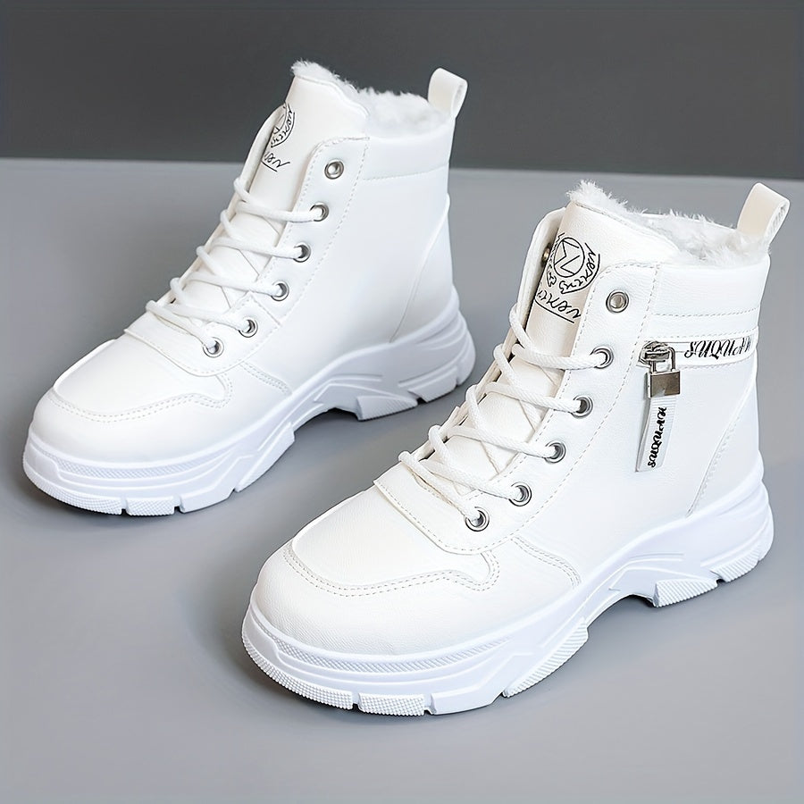 Evelien - Casual Winter Platform Laarzen met Pluche Voering