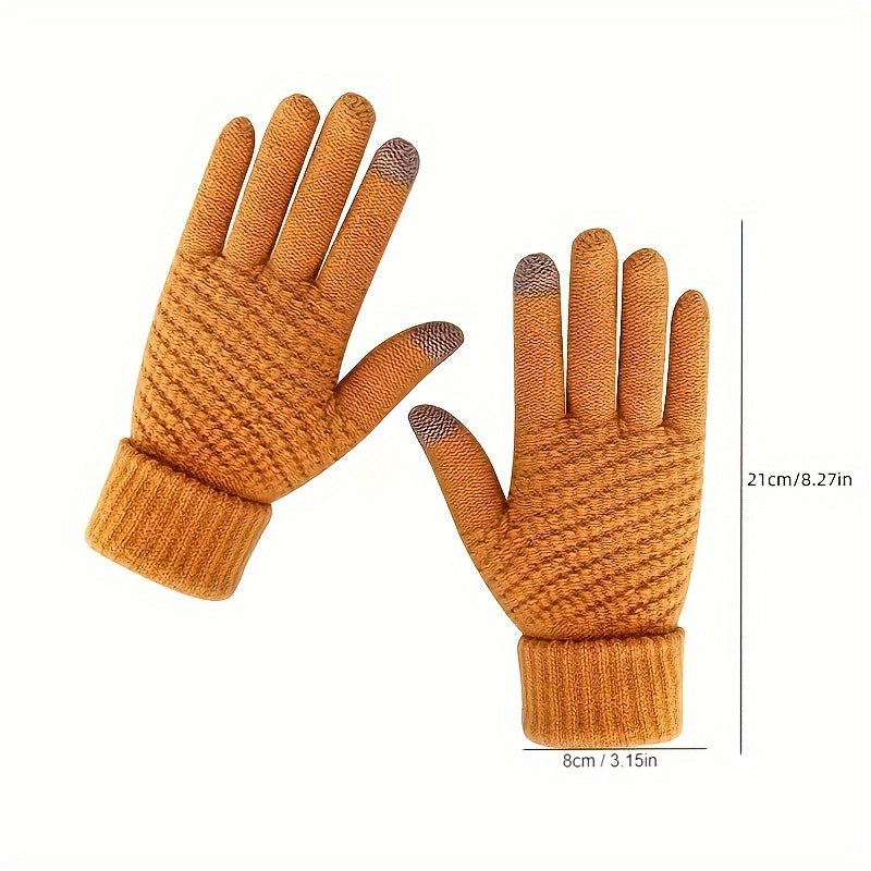 Femke - Touchscreen Compatible Thermal Sports Gloves, Warm, Non-slip, For Outdoor Activities