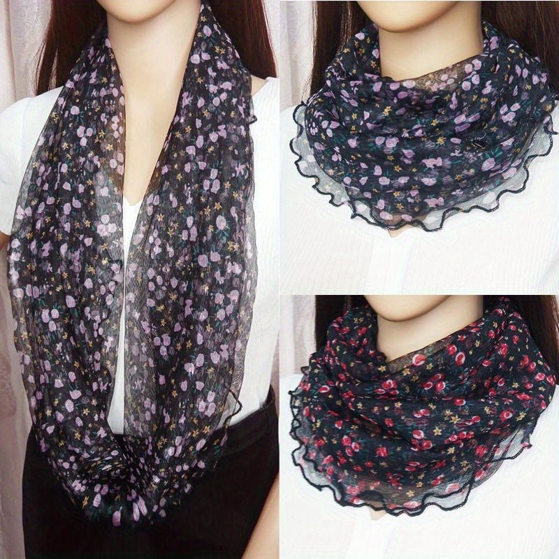 Lisanne - Elegant Floral Lace Neckwarmer for Women