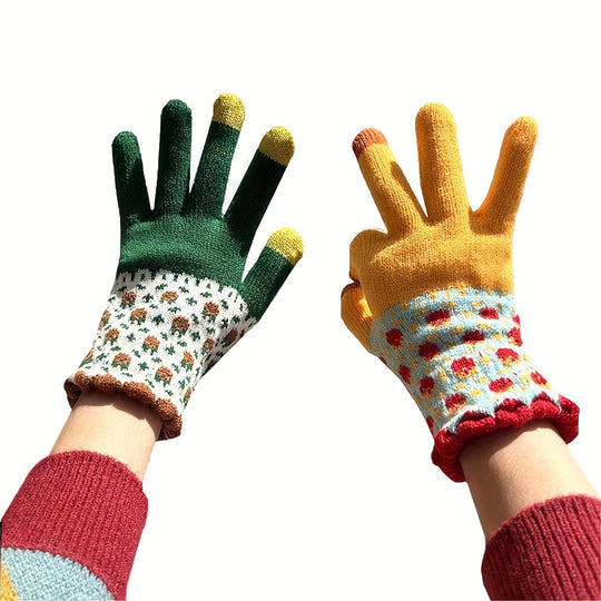 Marijke - Cozy Knitted Winter Gloves for Women