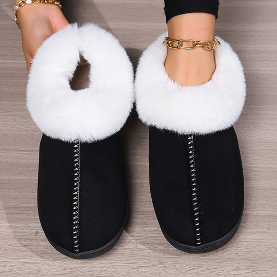 Sanne – Warm Plush Indoor Slippers, Lightweight Non-Slip Slip-on Fur