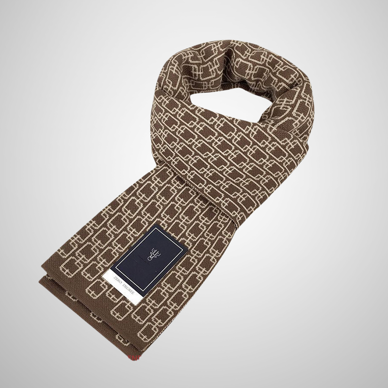 Bram - Stylish Winter Jacquard Scarf for Men, Warm &amp; Elegant, Perfect for Fall and Winter