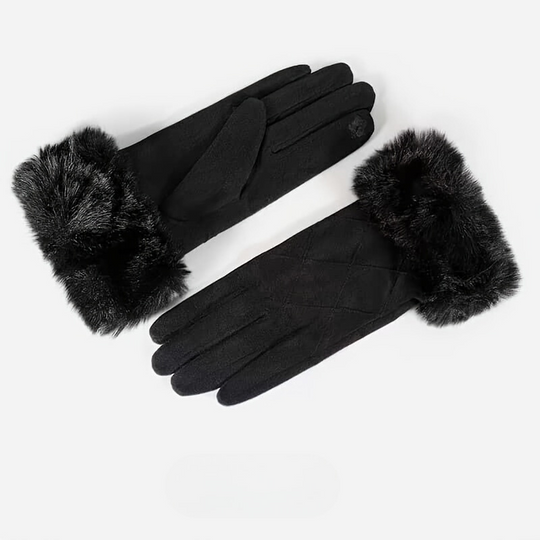 Elin - Winter Suede Touchscreen Gloves for Women