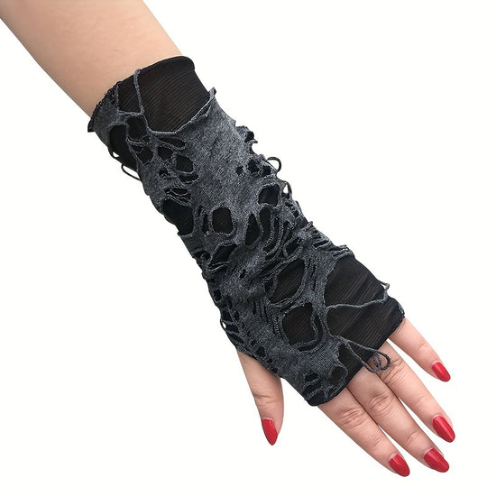 Esmée - Punk Gothic Fingerless Gloves