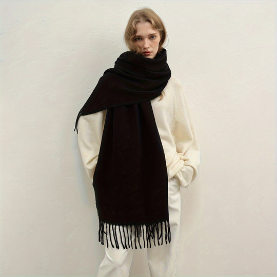 Lotte - Elegant Texture Plain Scarf for Women