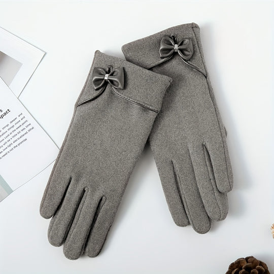 Femke - Elegante Winterhandschoenen met Strikdecoratie