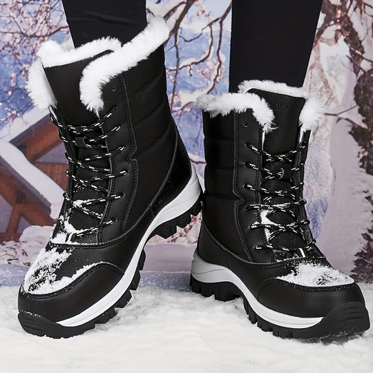 Mila - Waterproof Women's Snow Boots with Thickened Anti-slip Sole and Warm Lining