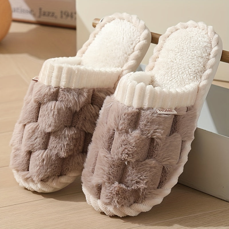 Sophie – Warm Winter Slippers with Closed Toe, Cozy Slip-On Slippers for Indoor Use