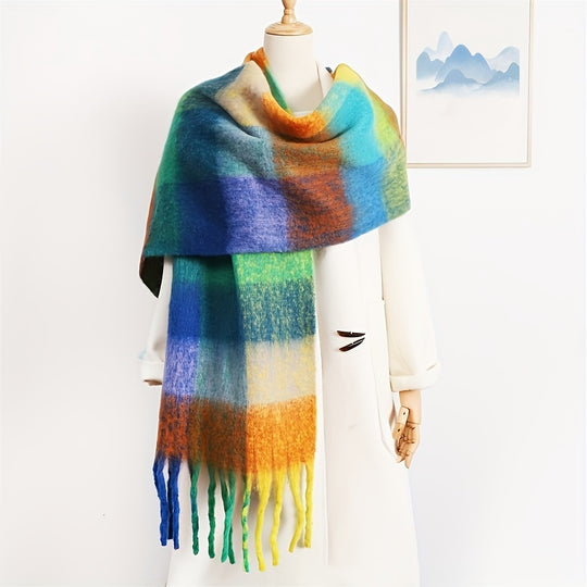 Sofie - Stylish Scottish Plaid Scarf, Softly Woven and Perfect for Casual Winter Days