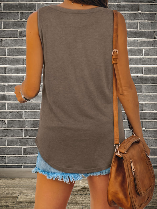 Lisa - Sleeveless V-Neck Top for Women