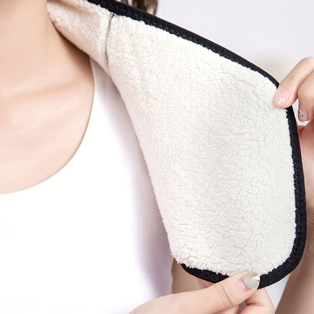 Lotte - Elegant Winter Neckwarmer made of Faux Lambskin Velvet