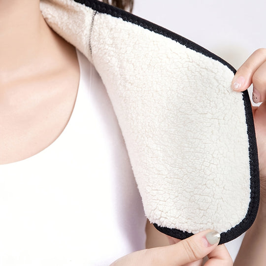 Lotte - Elegant Winter Neckwarmer made of Faux Lambskin Velvet