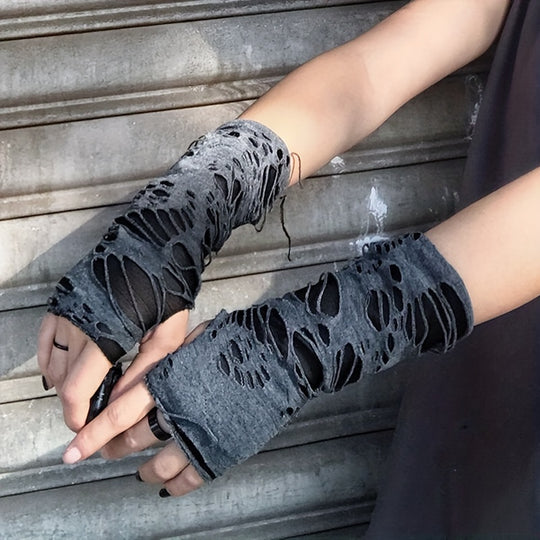 Esmée - Punk Gothic Fingerless Gloves