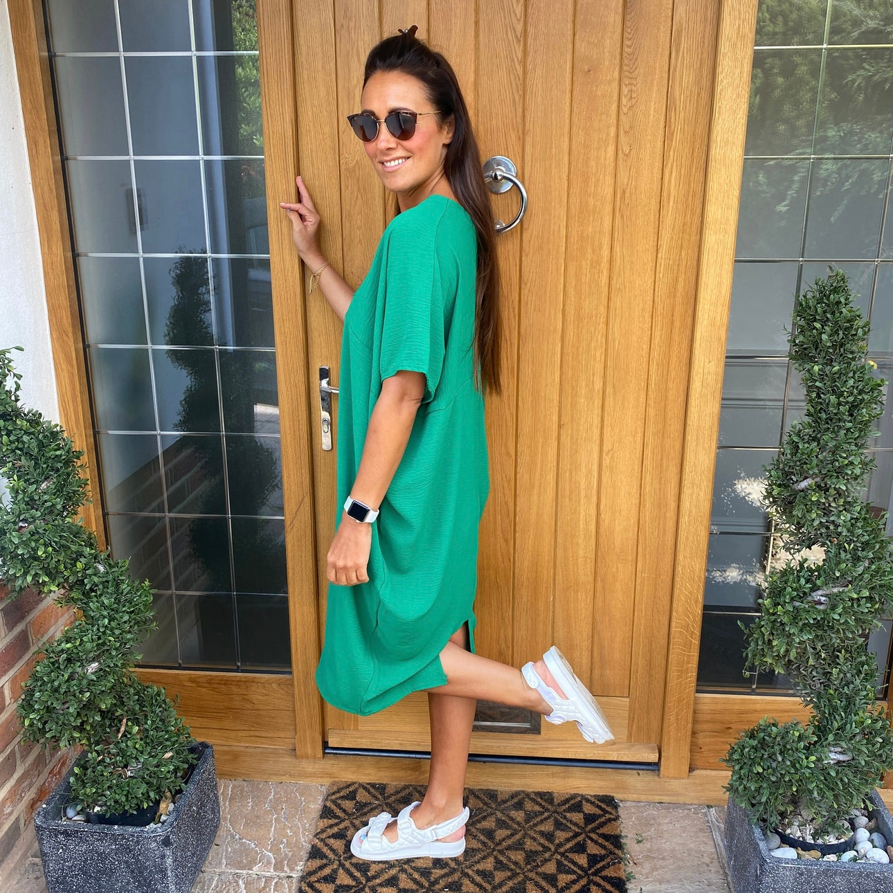 Anouk Dames Jurk - Zomerjurk met V-Hals - Jurkjes Dames