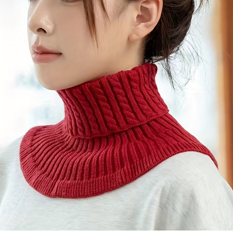 Sanne - Warm Knitted Neckwarmer Scarf for Elegant Winter Looks