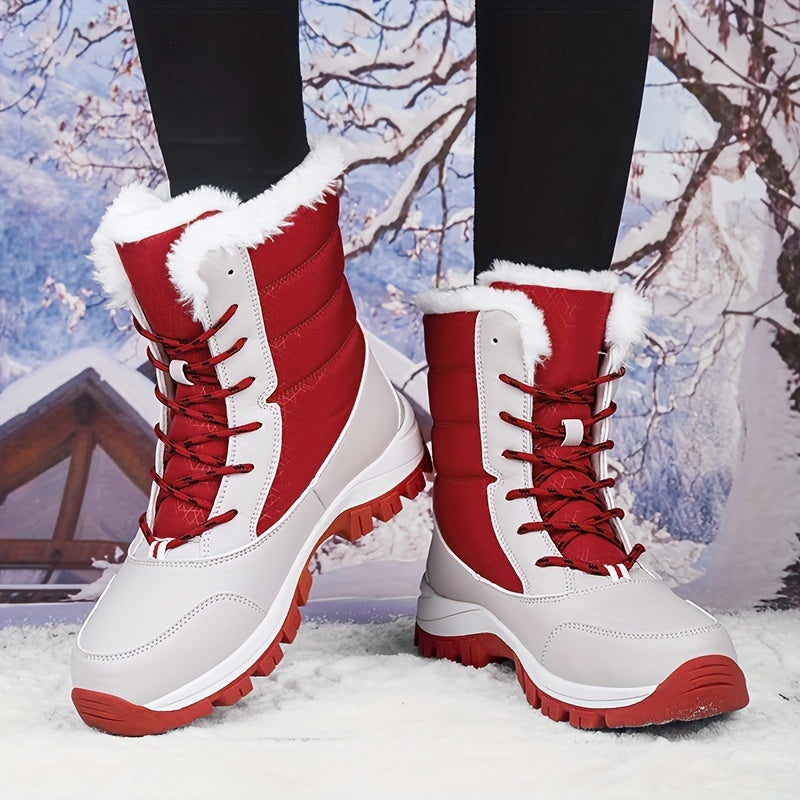 Mila - Waterproof Women's Snow Boots with Thickened Anti-slip Sole and Warm Lining