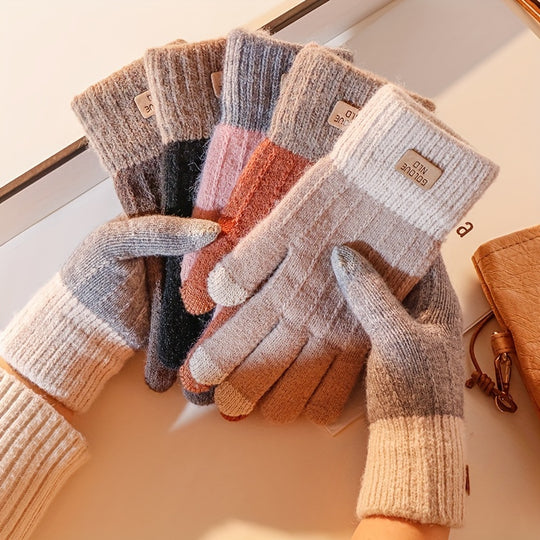 Lotte - Winter Knitted Gloves, Touchscreen Compatible, Unisex &amp; Warm