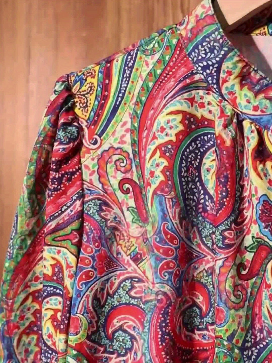 Elise - Blouse Met Bloemenprint En Knopen