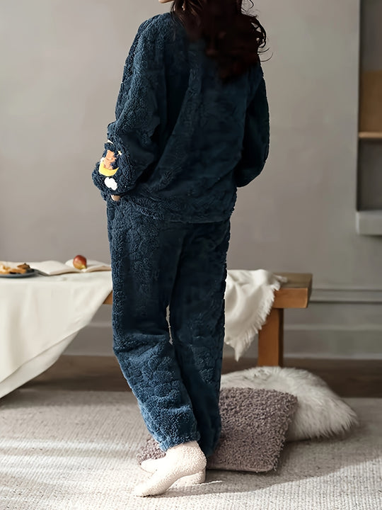 Sofie - Thick Pyjama Set with Cute Animal Pattern