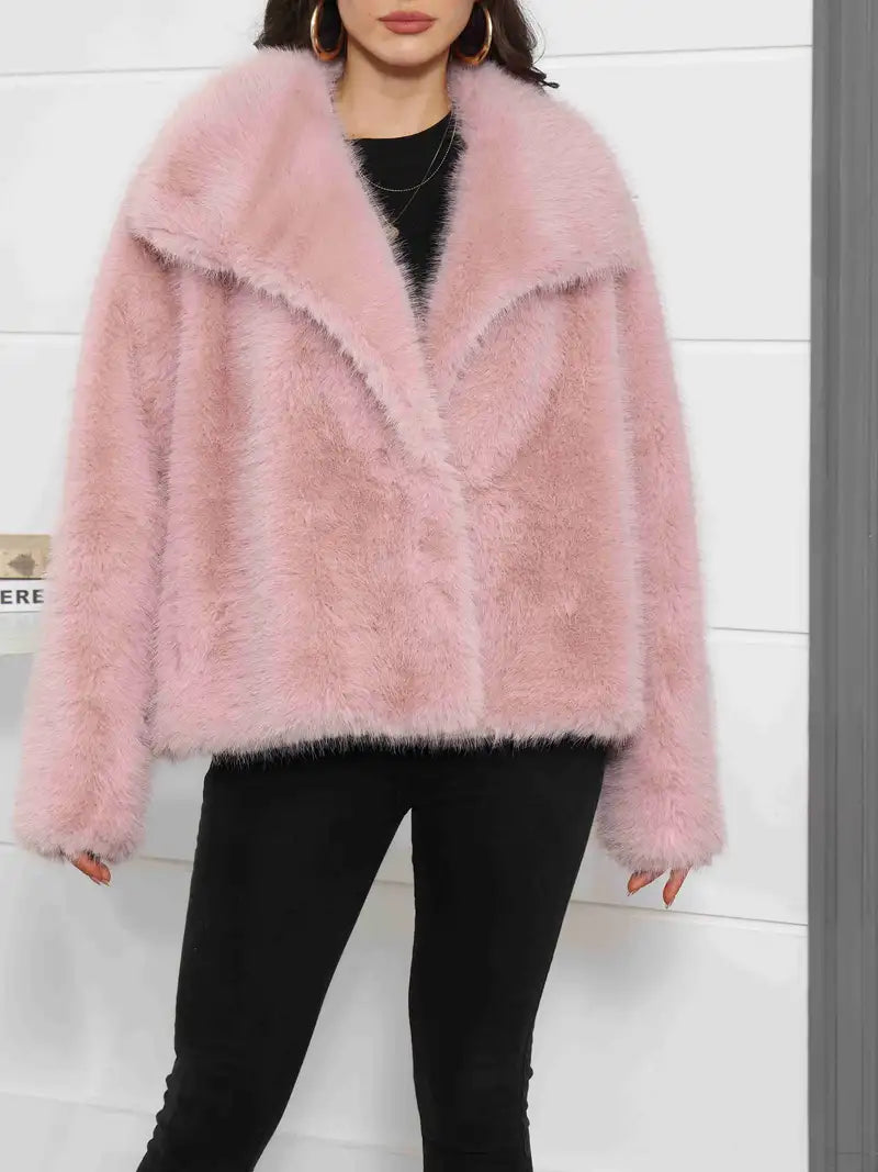 Elise - Plus Size Faux Fur Coat