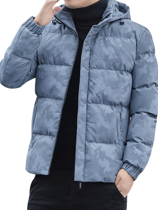 Sven - Heren Camouflage Winterjas met Capuchon