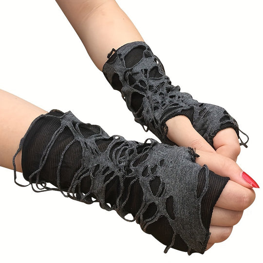 Esmée - Punk Gothic Fingerless Gloves