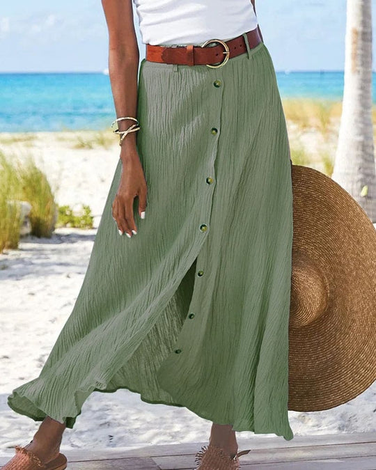 Marieke - Long Skirt with Buttons