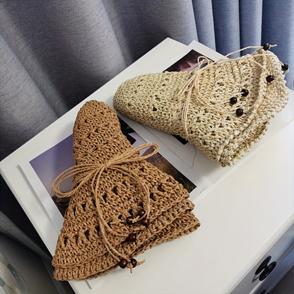 Eveline - Opvouwbare Geweven Strohoed voor Dames met Brede Rand