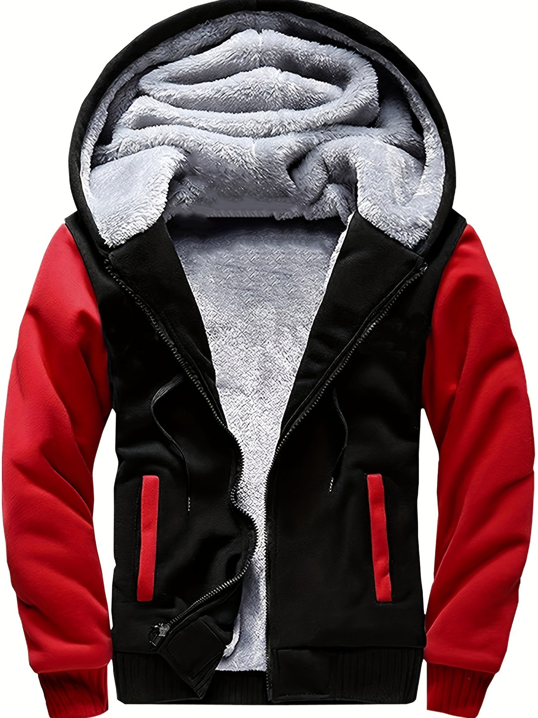 Jasper - Heren Gebreide Hoodie met Sherpa Voering Effen Kleur Herfst/Winter Jas