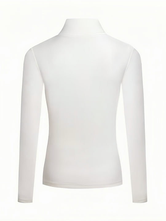 Annelies - Langarm T-Shirt met Criss Cross Kraag