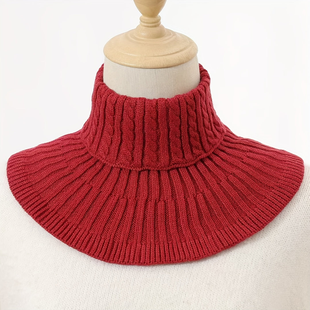 Sanne - Warm Knitted Neckwarmer Scarf for Elegant Winter Looks