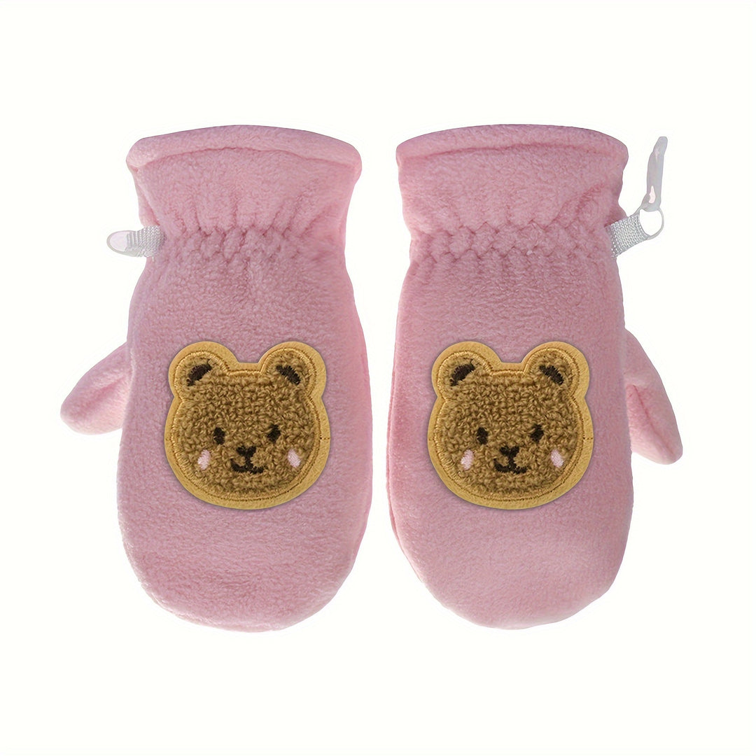 Emma - Cartoon Bear Winter Gloves for Kids