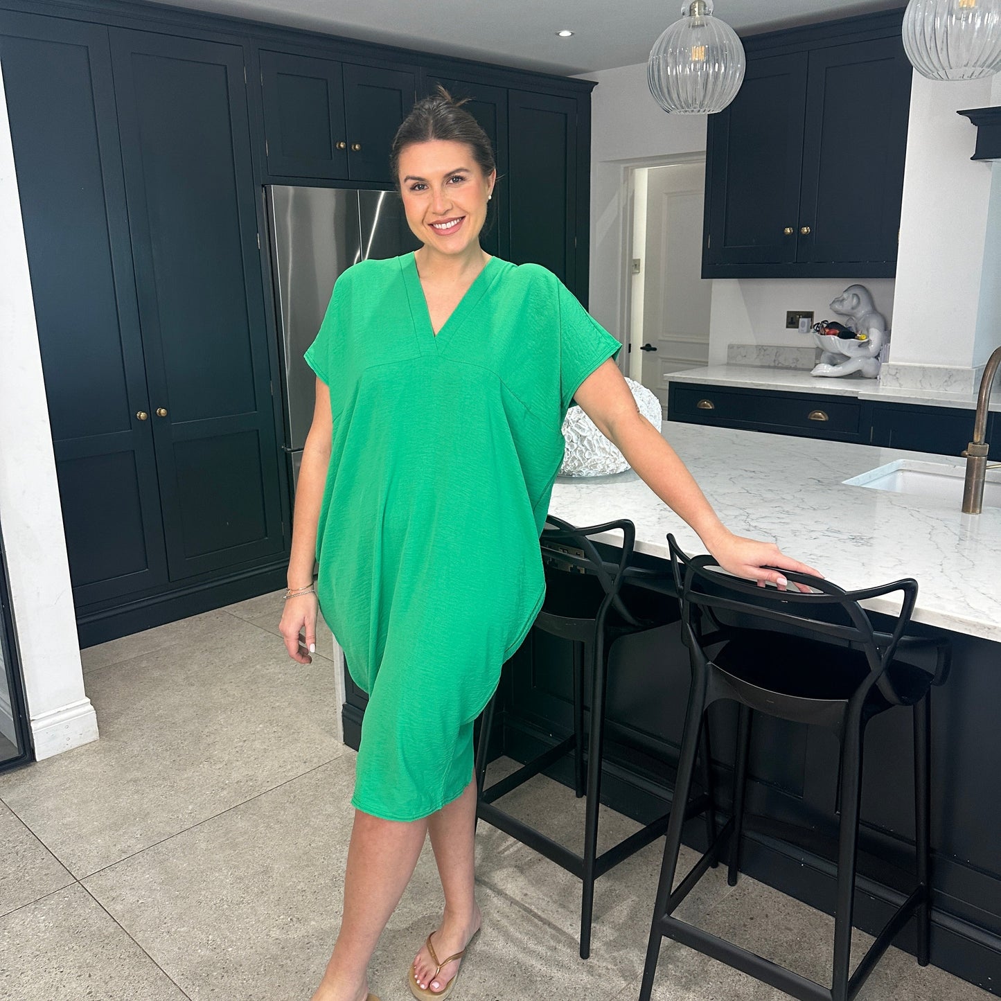 Anouk Dames Jurk - Zomerjurk met V-Hals - Jurkjes Dames