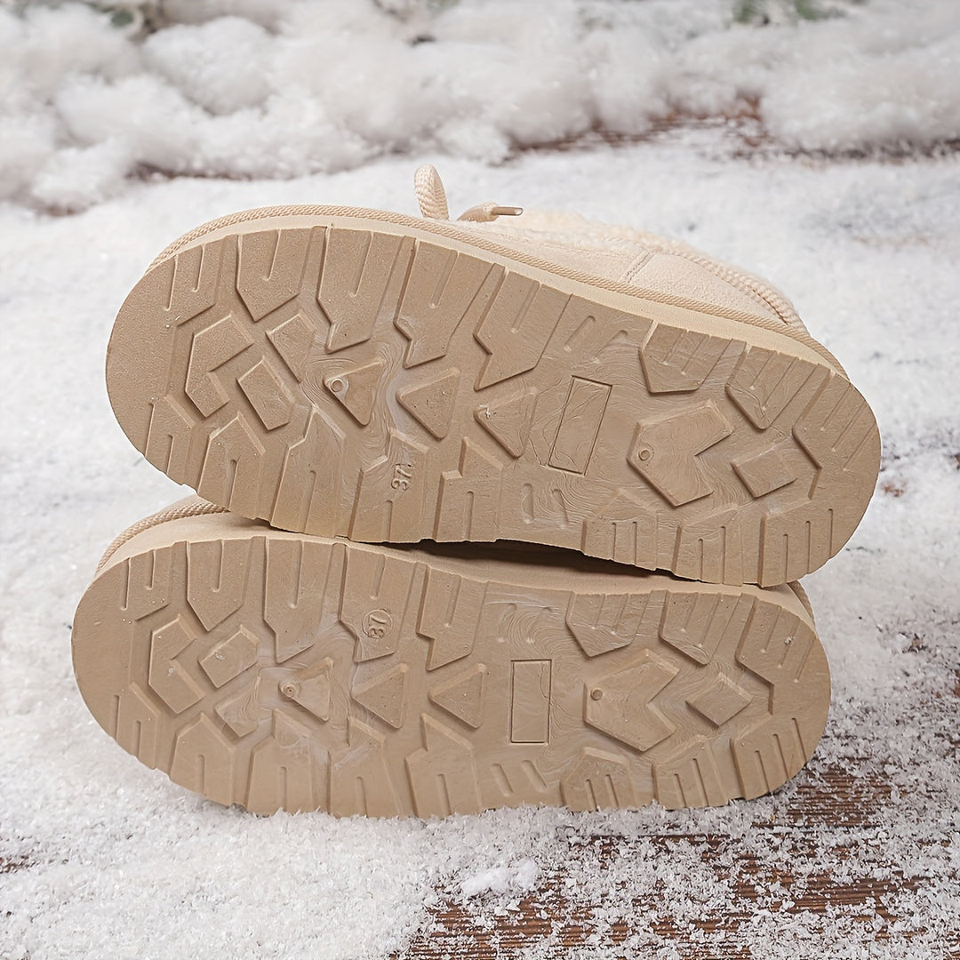 Nina - Warme Winter Sneeuwlaarzen Met Dikke Fleece Voering en Platformzool