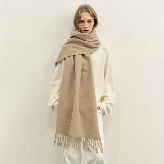 Lotte - Elegant Texture Plain Scarf for Women