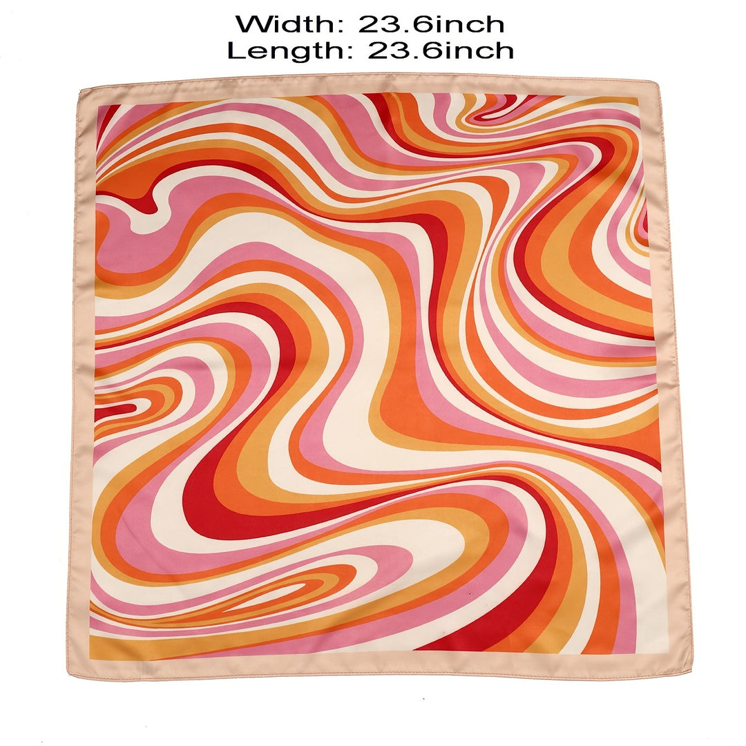 Yara - Funky Square Satin Scarf for Women