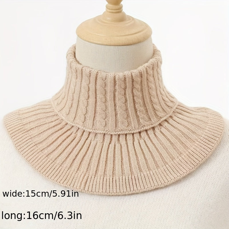 Sanne - Warm Knitted Neckwarmer Scarf for Elegant Winter Looks