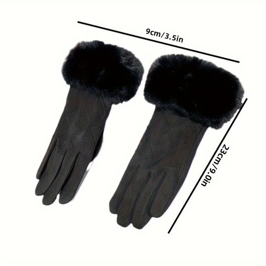 Evelien - Women's Touchscreen Compatible Suede Gloves