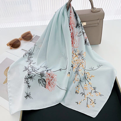 Lisa - Stijlvolle Vierkante Sjaal met Bloemenprint voor Vrouwen